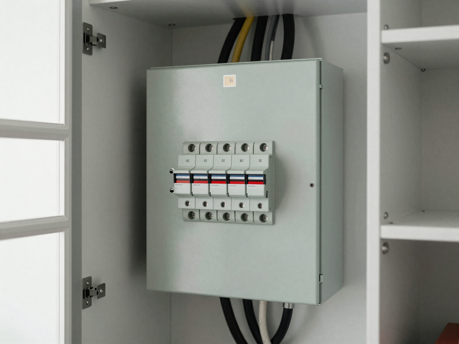 Completed electrical panel installation